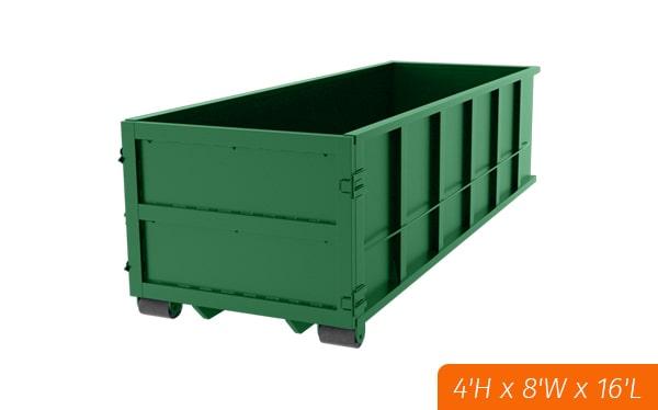 we offer same-day delivery for our fifteen-yard dumpsters in many locations